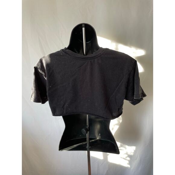 Goosebumps Logo Crop Top Black Cut Tee XS - Picture 2 of 6